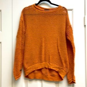 Rust colored Sanctuary sweater size small with gold thread.
